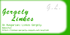 gergely linkes business card